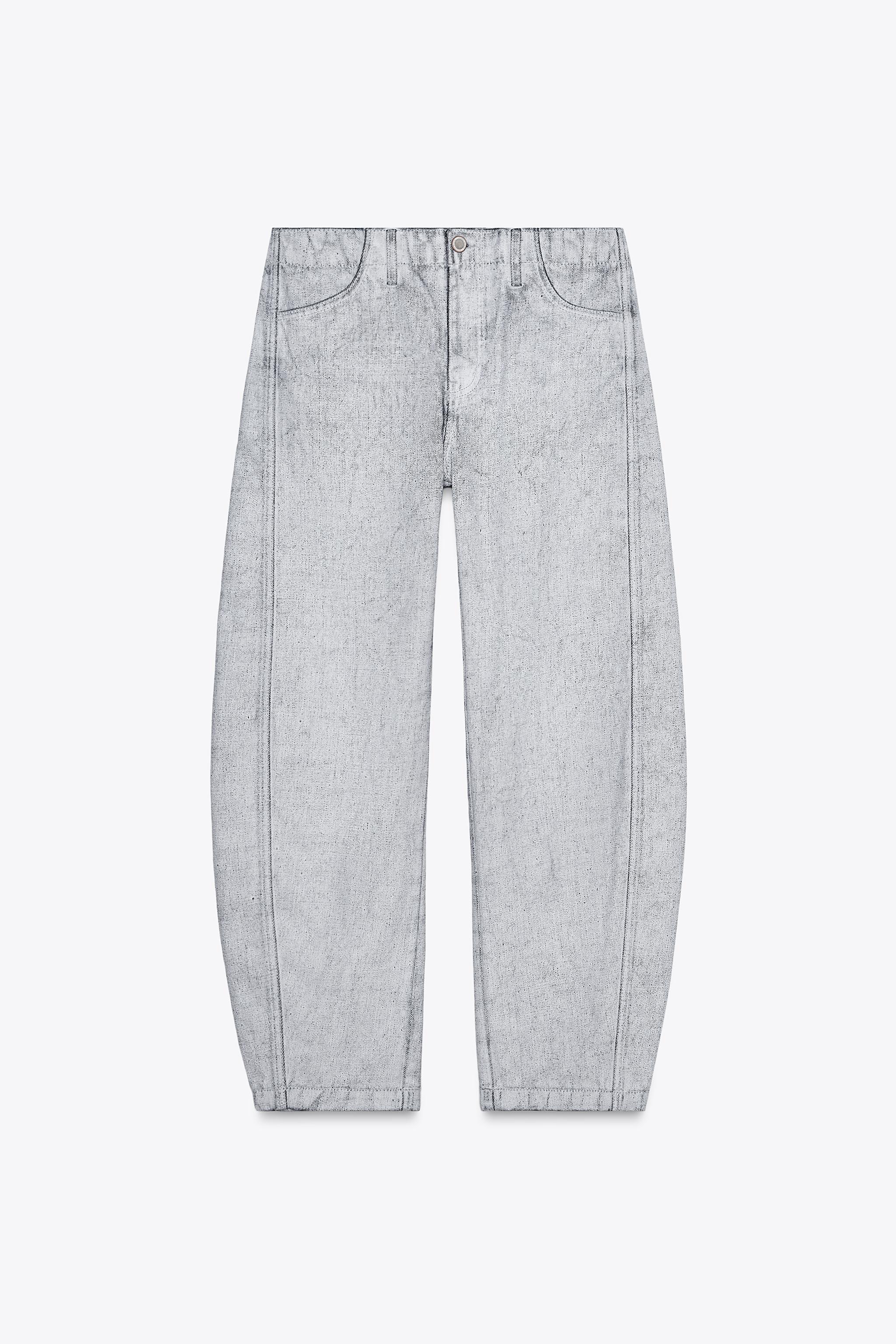 JEANS ZW COLLECTION テーパード ミッドライズ - ブルー | ZARA