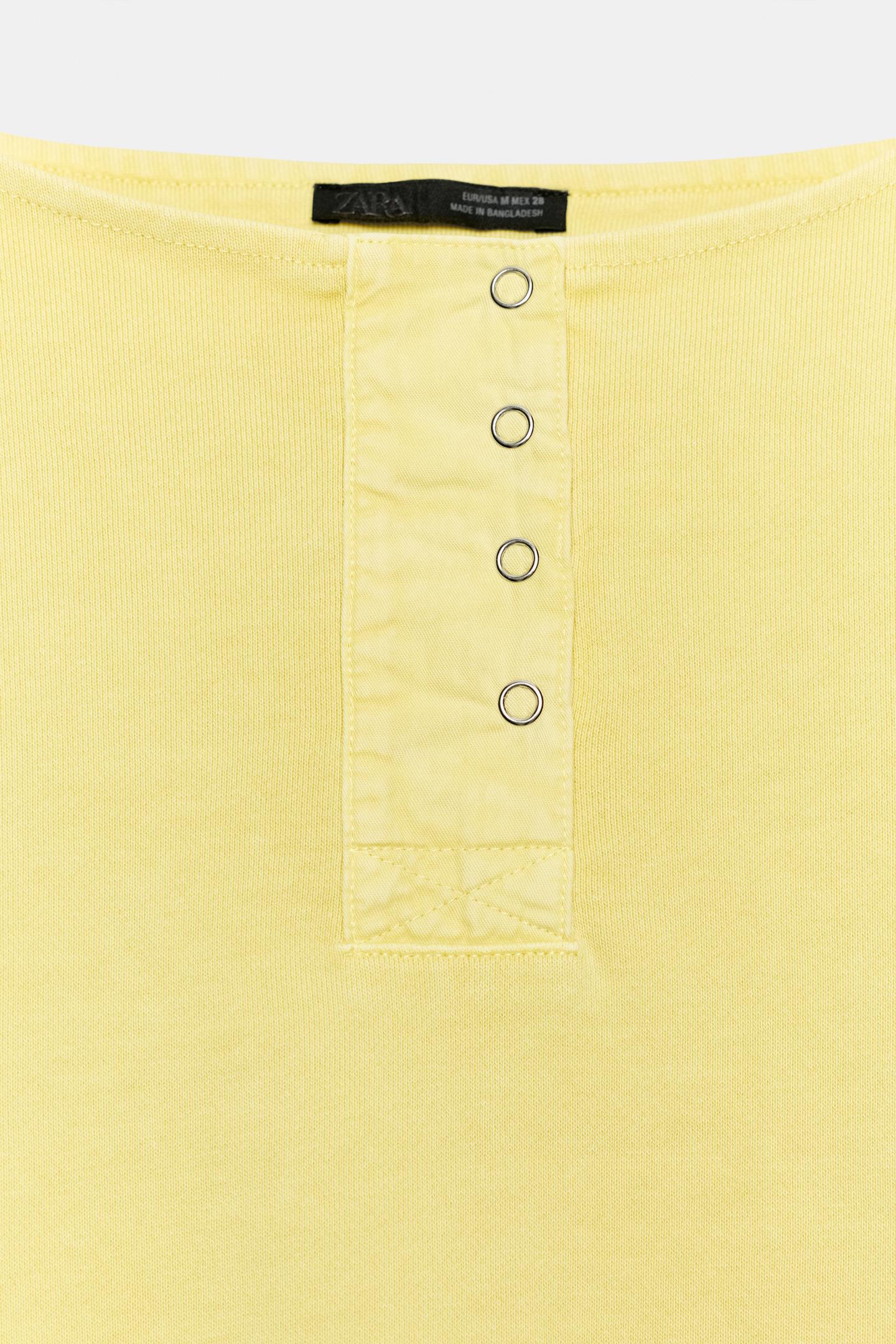 Женская толстовка Zara Washed-Effect Color-Block, цвет: Фисташковый — фото 8