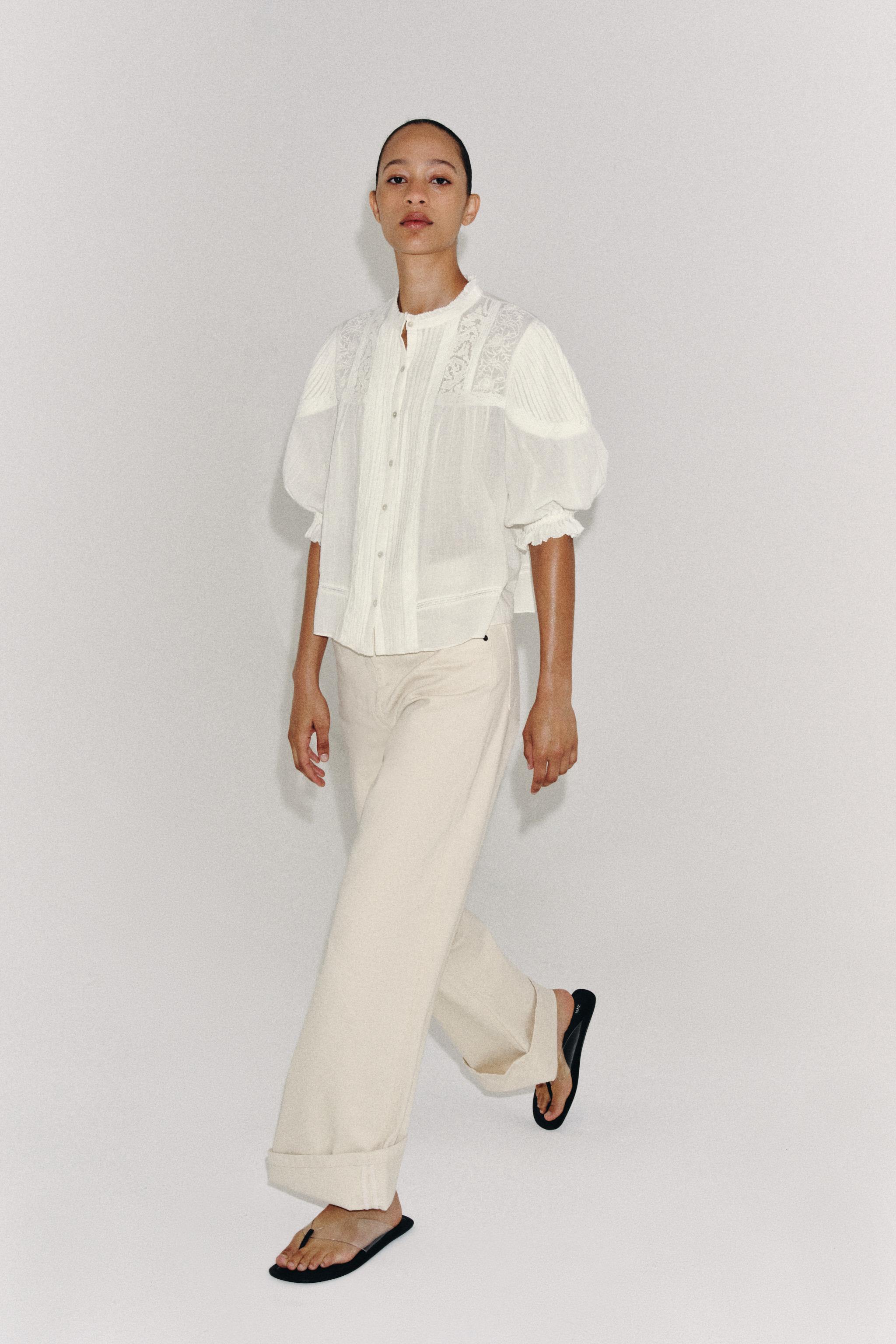 CHEMISE ROMANTIQUE EN COTON ZW COLLECTION