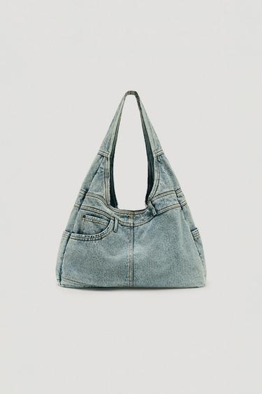MAXI BOLSO DENIM LIMITED EDITION - Azul Denim de Zara