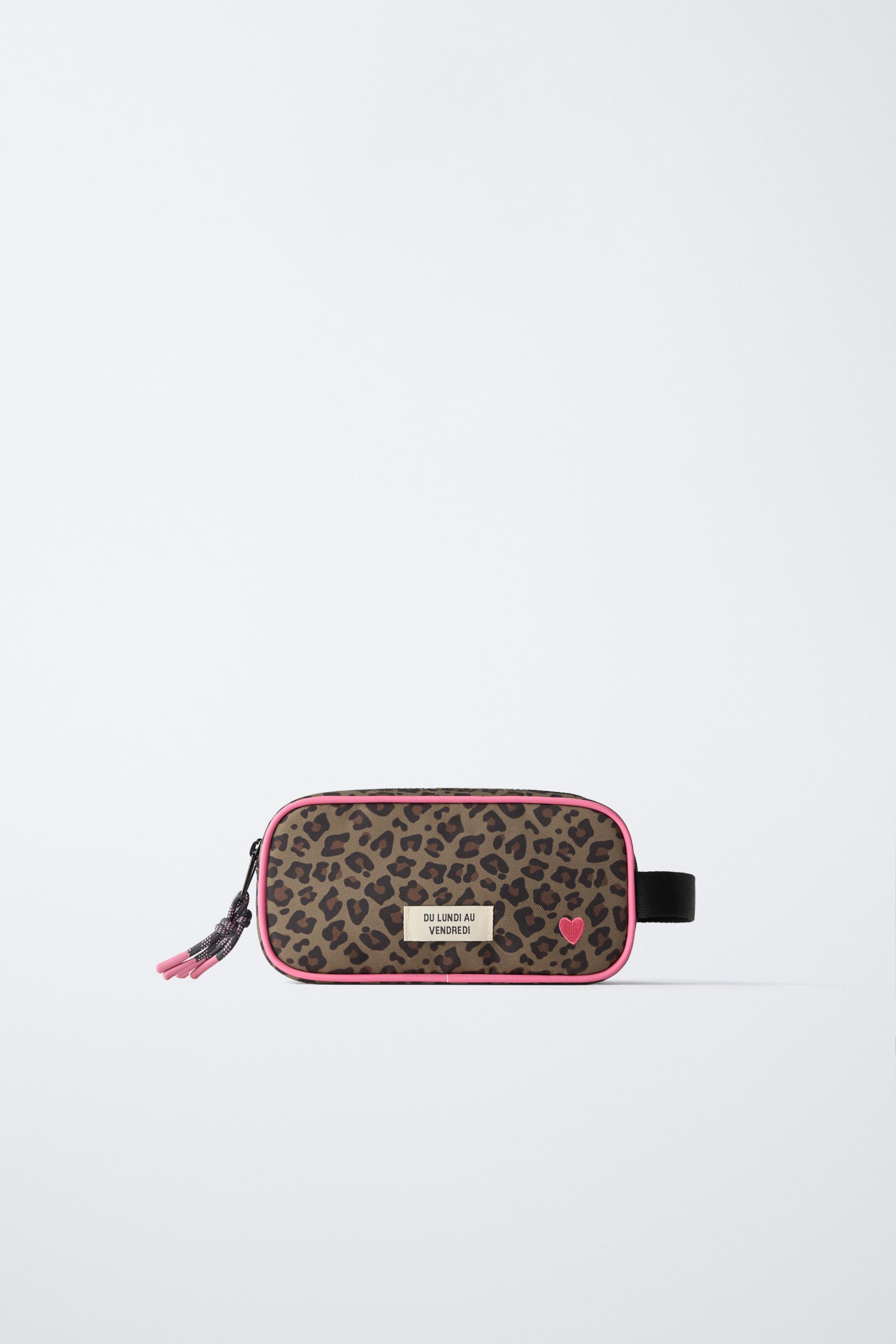 ANIMAL PRINT POUCH - Brown | ZARA United States