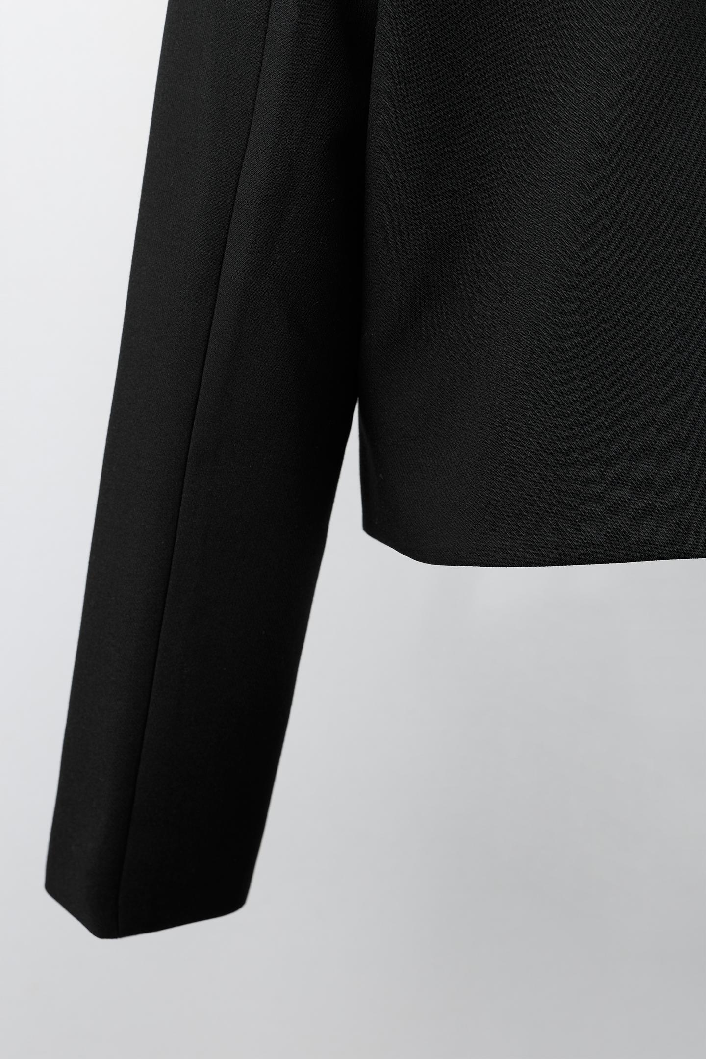Детская куртка Zara Fitted Button, цвет: Чёрный — фото 7