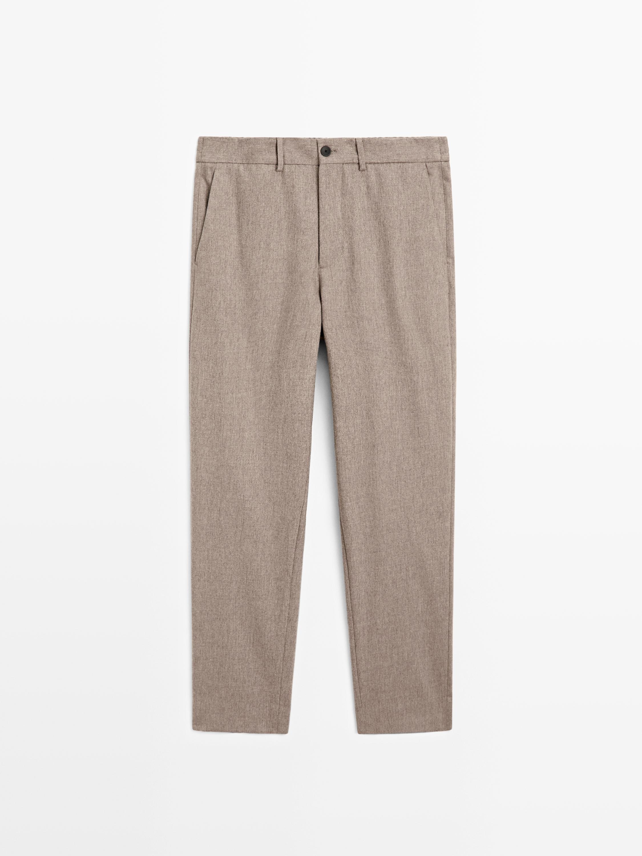 Pantalon élastique en laine mélangée - LIMITED