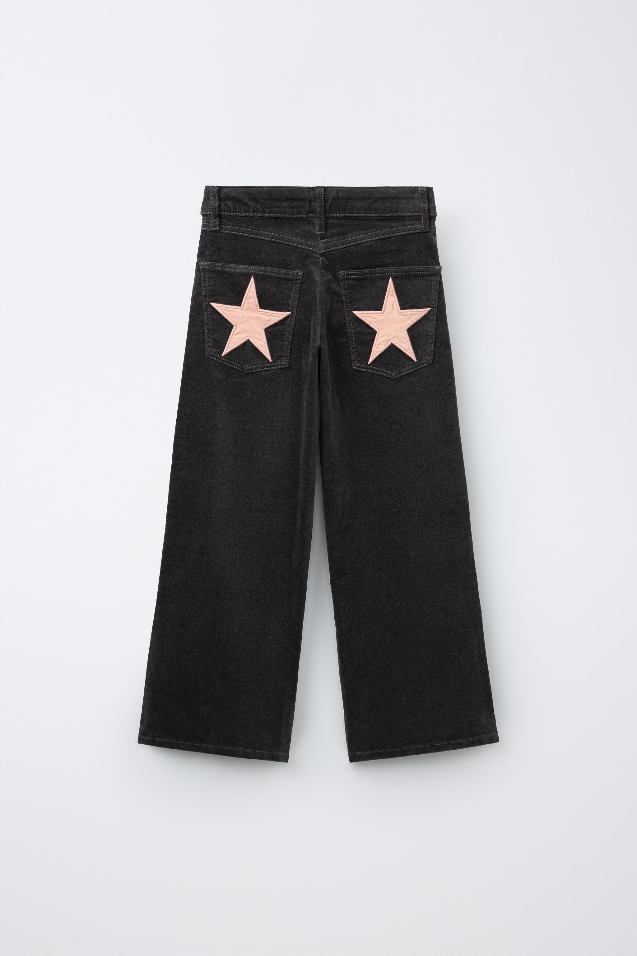 VELVET STAR WIDE-LEG PANTS