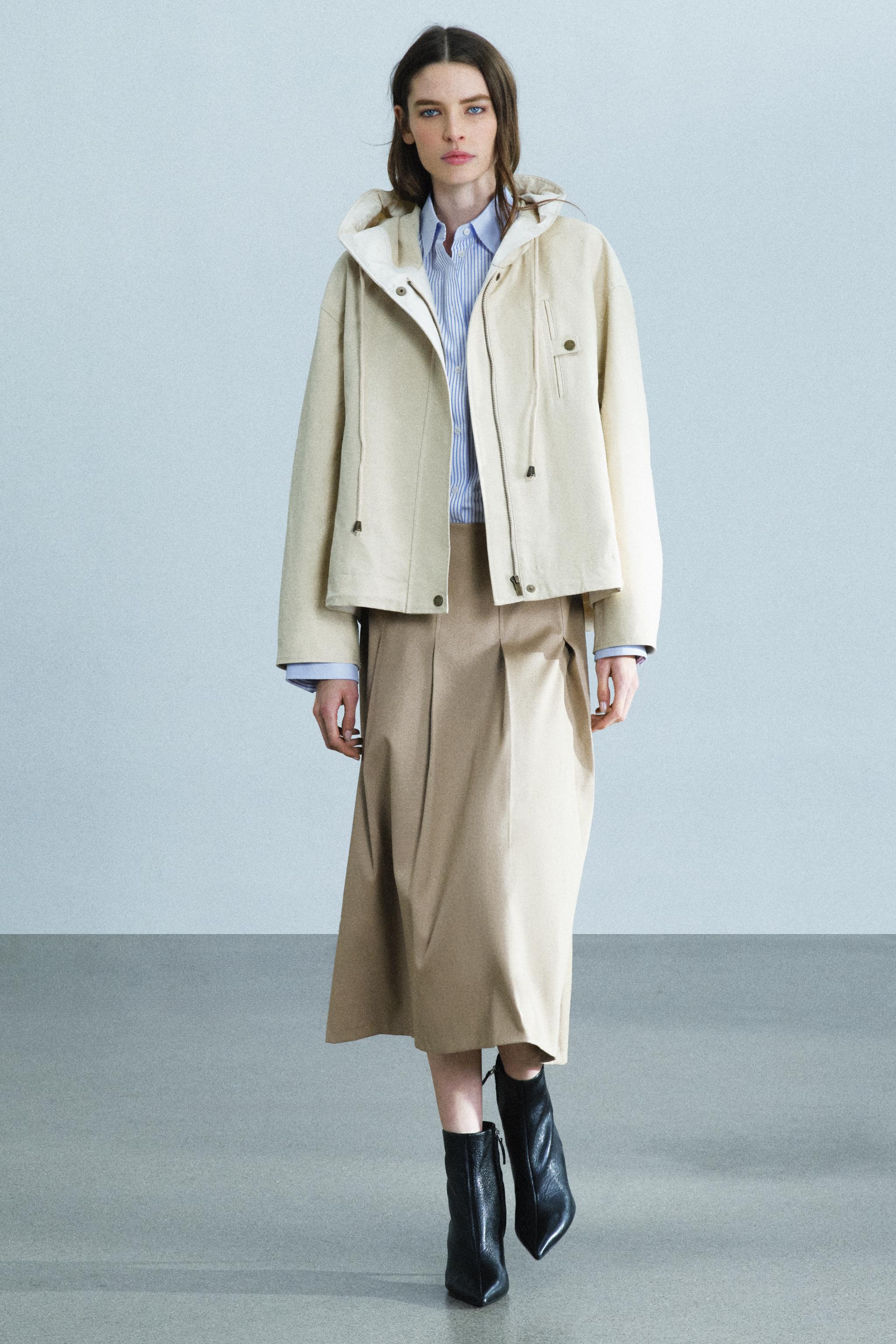 ZARA⭐︎フーディジャケットコート パーカーコート - レディース | ZARA 日本