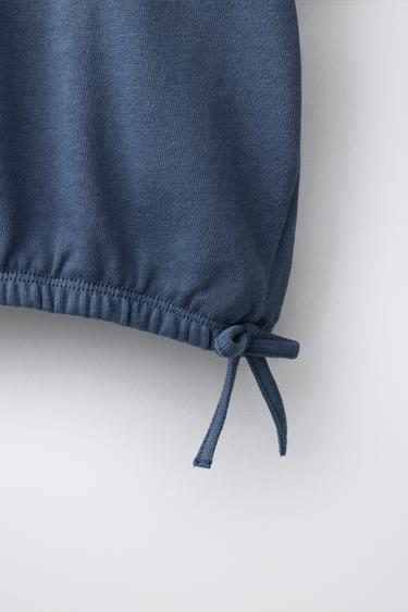 T-SHIRT WITH BOWS AND JOGGER TROUSERS SET - Mid-blue by Zara - Image 6