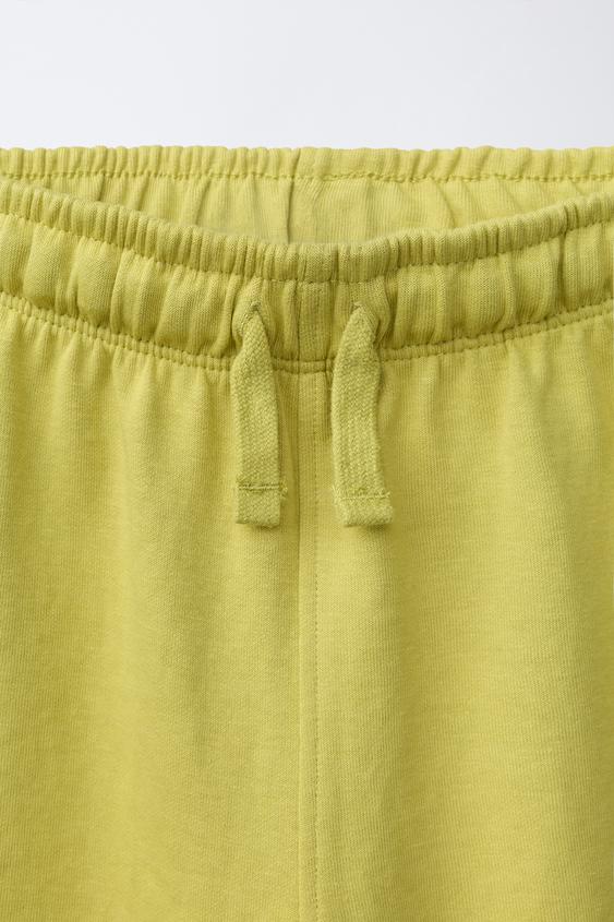 ENSEMBLE T-SHIRT ET BERMUDA INTERLOCK - Vert pistache de Zara - Image 6