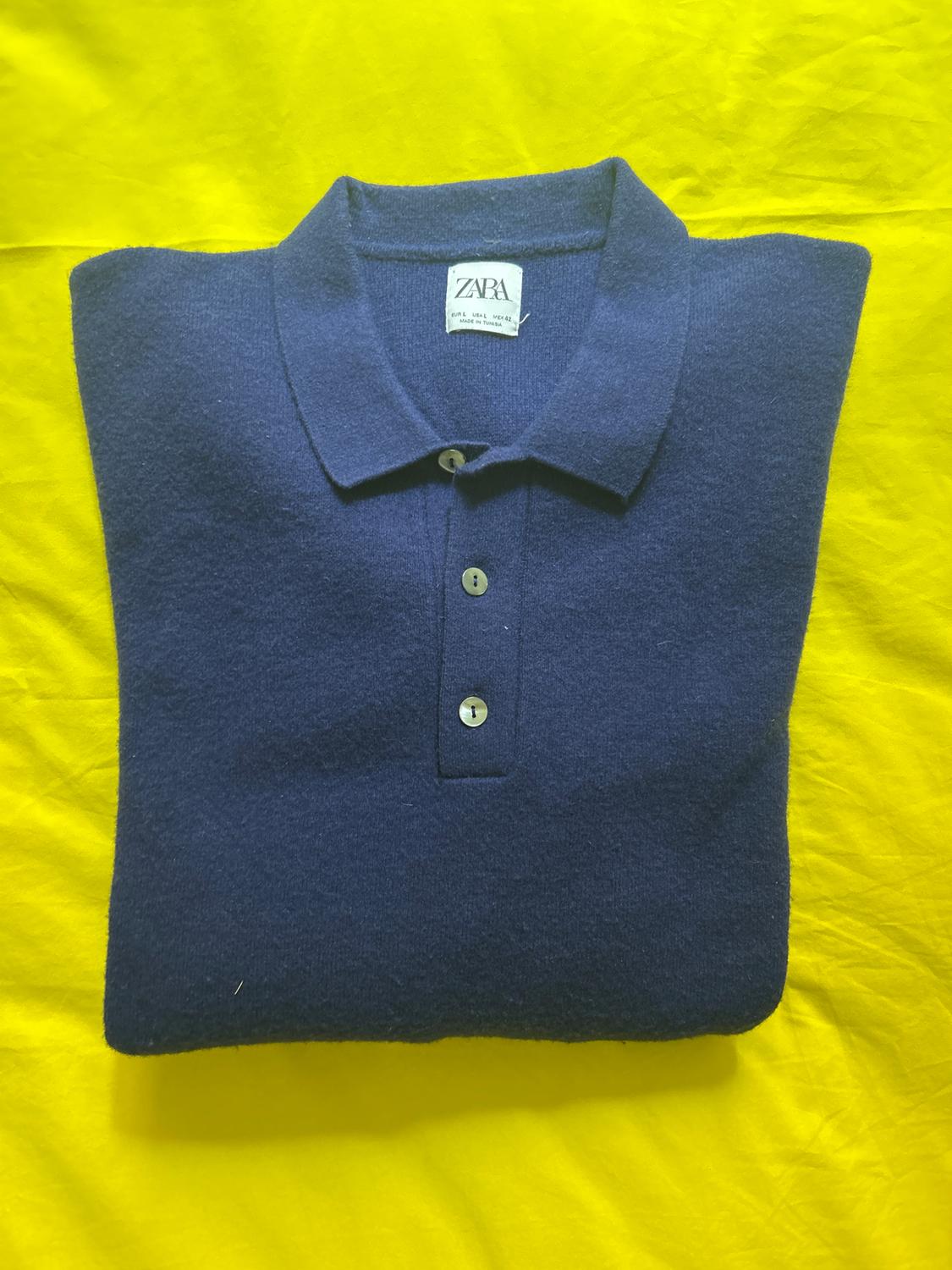 BOILED WOOL POLO SWEATER - Image 3