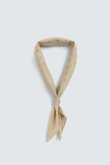 BANDANA À POIS - Beige de Zara - Image 1