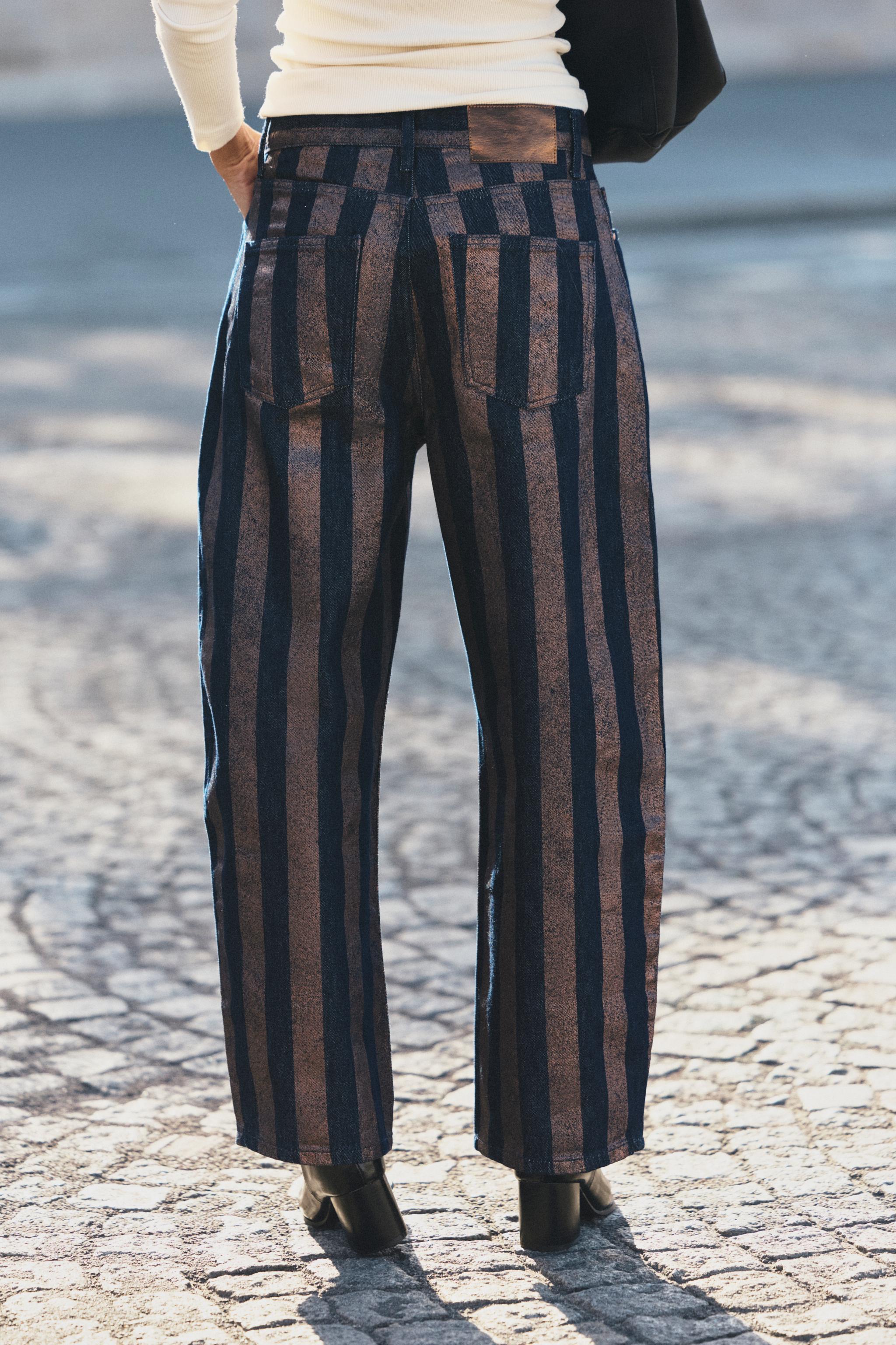 JEANS Z1975 BARREL TAILLE MOYENNE RAYURES