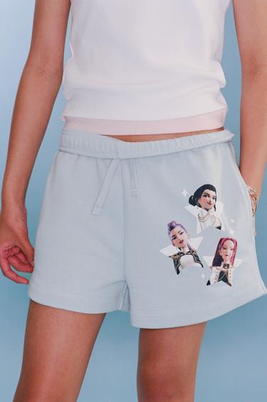 Zara KPOP DEMON HUNTERS™ NETFLIX © PLUSH SHORTS - Ice