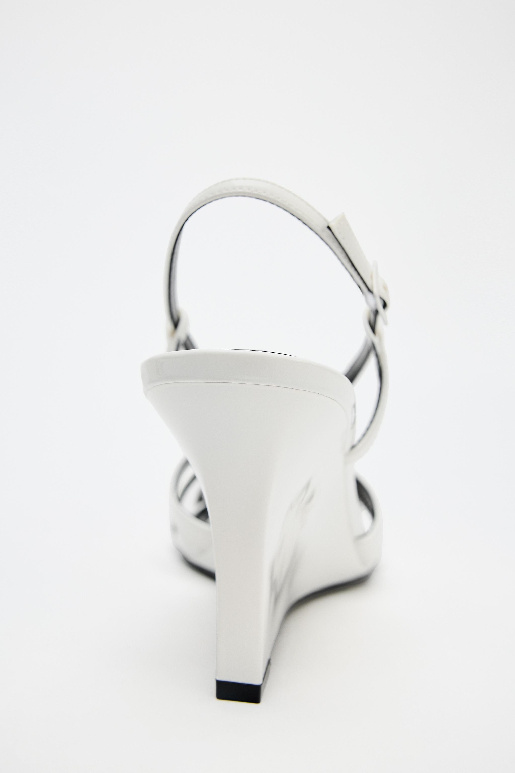 PATENT-EFFECT WEDGE - white | ZARA United States