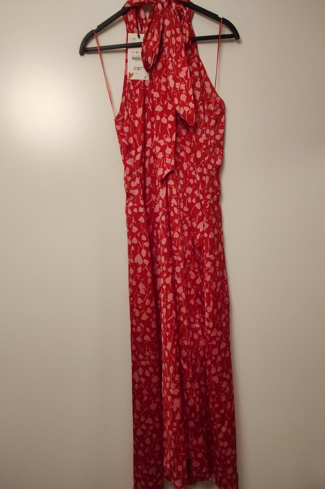PRINTED HALTER NECK DRESS - Image 3