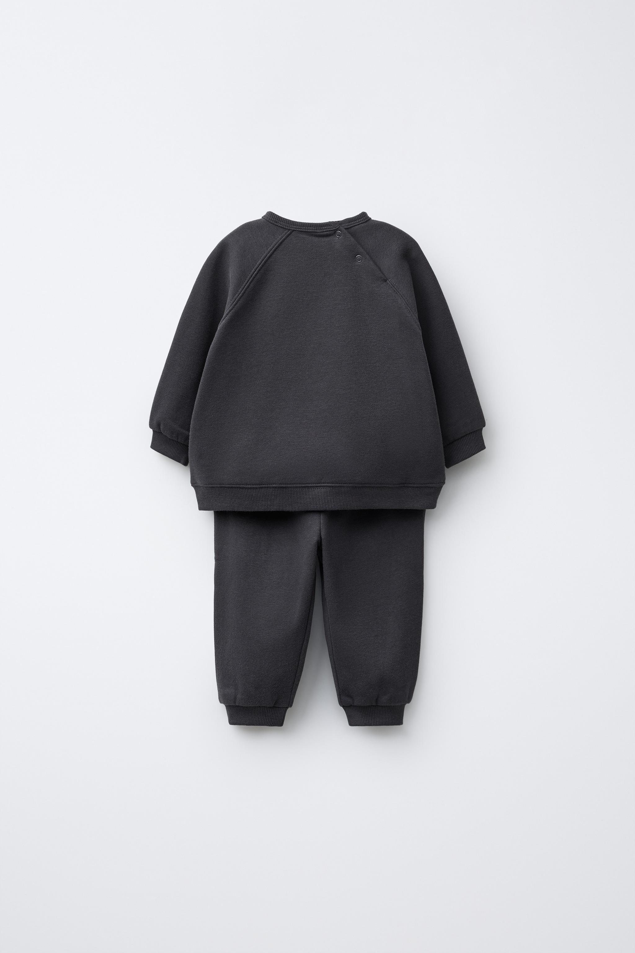 BASIC SWEATSHIRT AND JOGGER PANTS SET