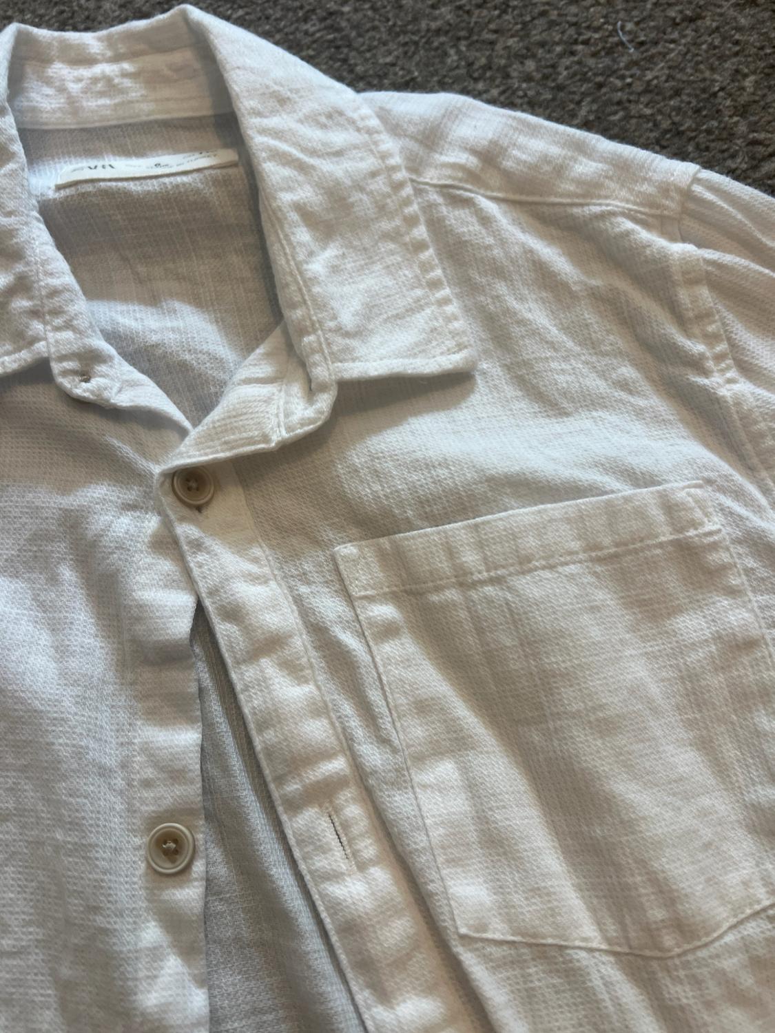 TEXTURED SHIRT WITH POCKET - Image 2