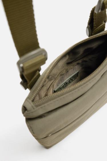 TECHNICAL CROSSBODY BAG - Khaki Green by Zara - Image 3