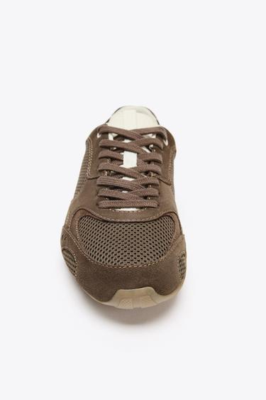 COLOURED RUNNING TRAINERS - Brown by Zara - Image 3
