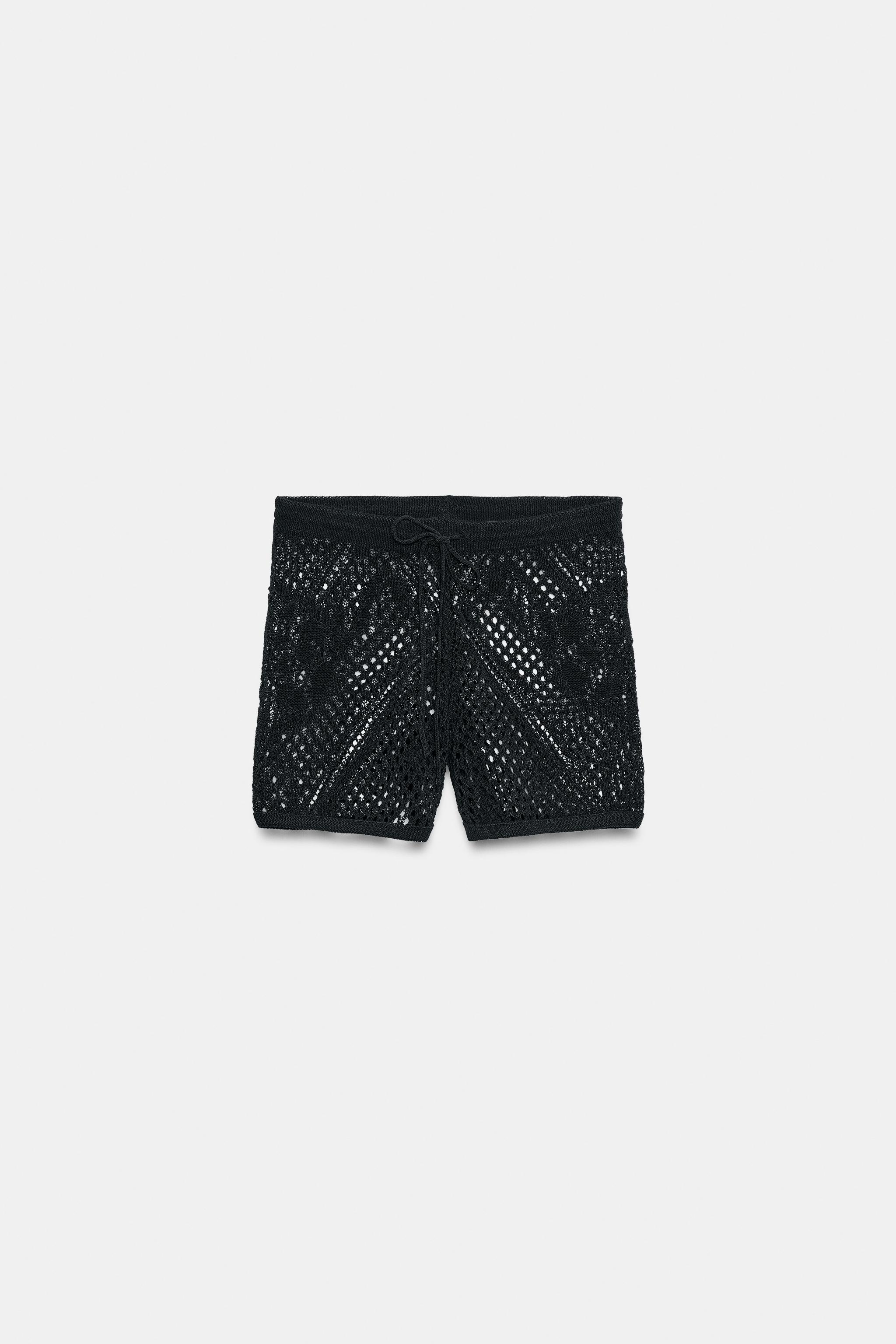 POINTELLE KNIT SHORTS
