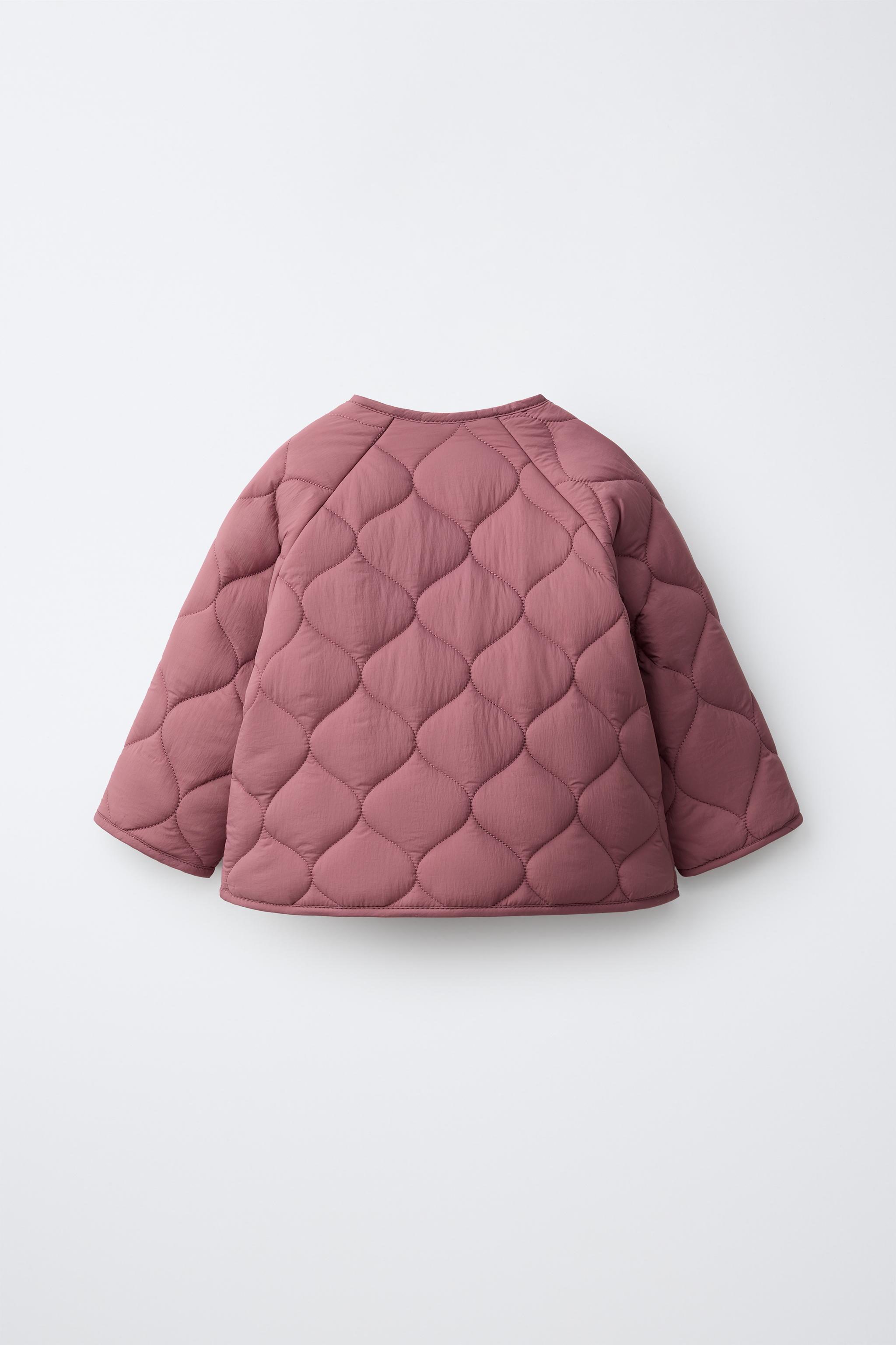 Детские куртки Zara HEART POCKET QUILTED JACKET — фото 3