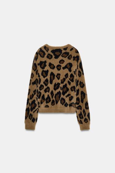 GILET EN MAILLE JACQUARD ANIMAL - Leopard de Zara - Image 6