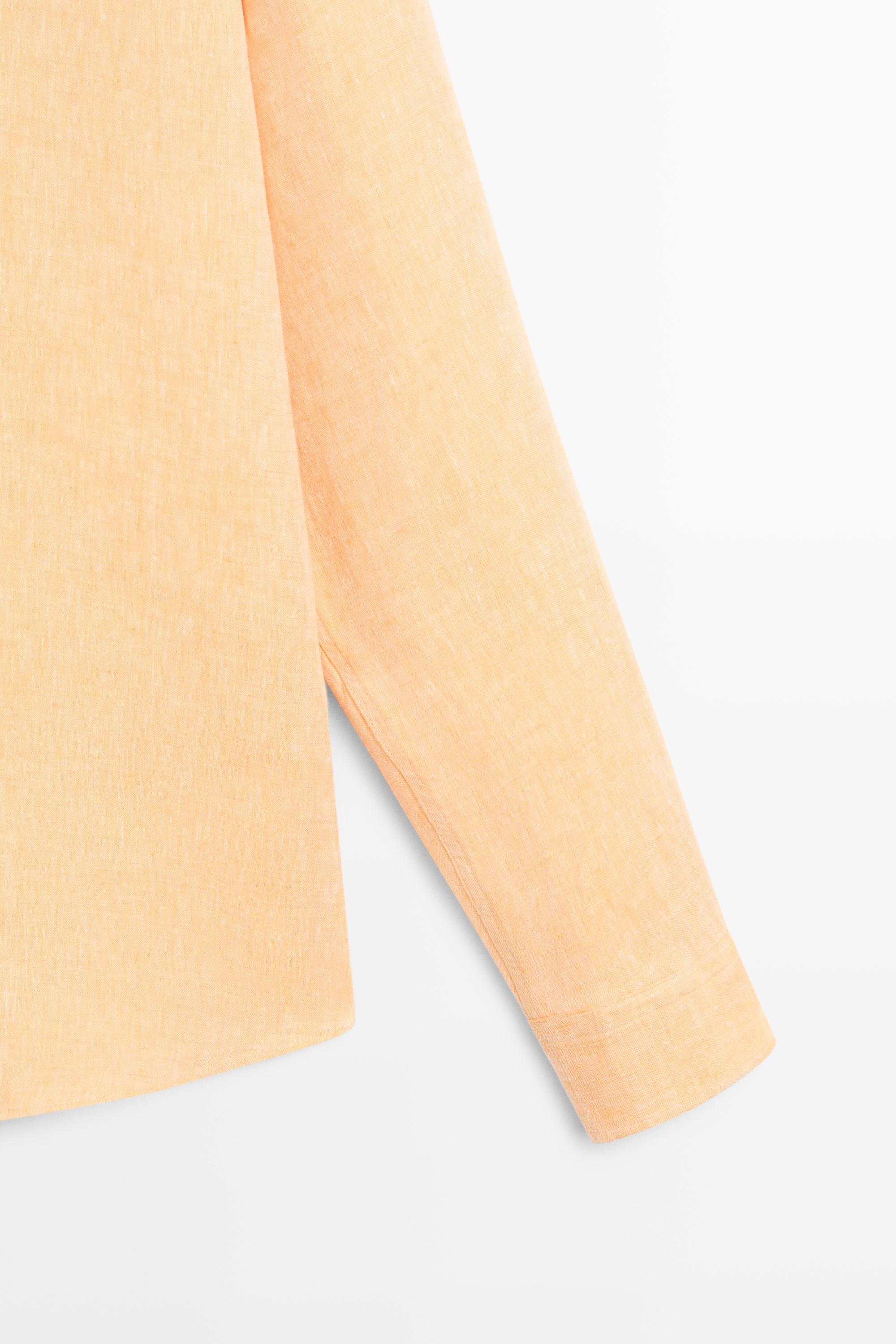 100% linen regular fit shirt