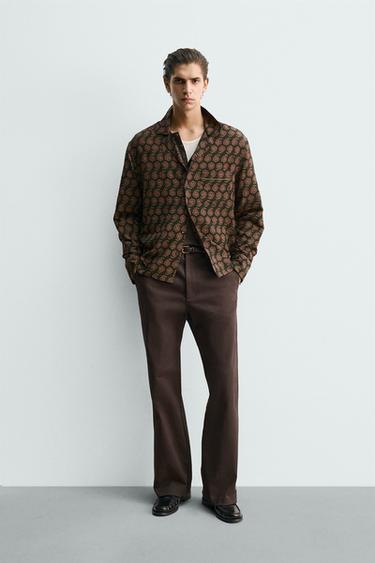 KËMISHË E DERDHUR ME STAMPIM PAISLEY - Kafe nga Zara - Imazh 0