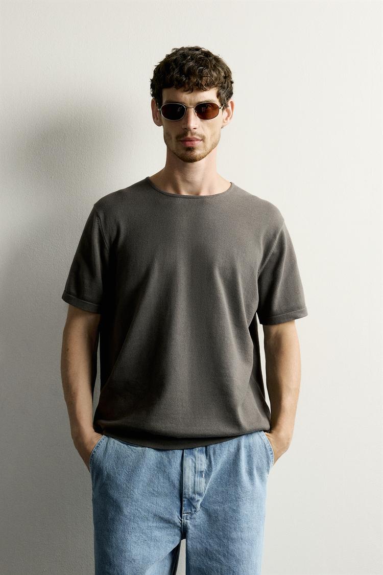 REGULAR FIT KNIT T-SHIRT
