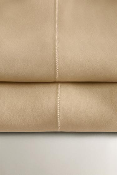 100% MULBERRY SILK FLAT SHEET - Gold by Zara - Image 2
