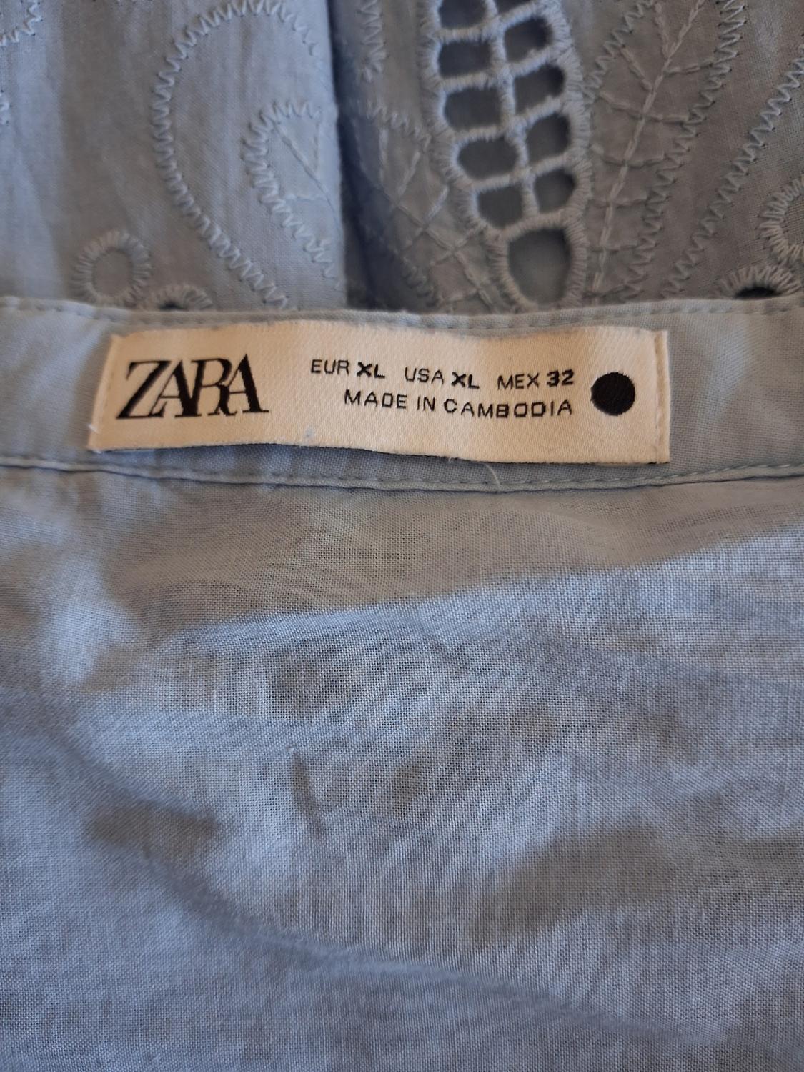 ZW COLLECTION CAPE SKIRT WITH CUTWORK EMBROIDERY - Image 5