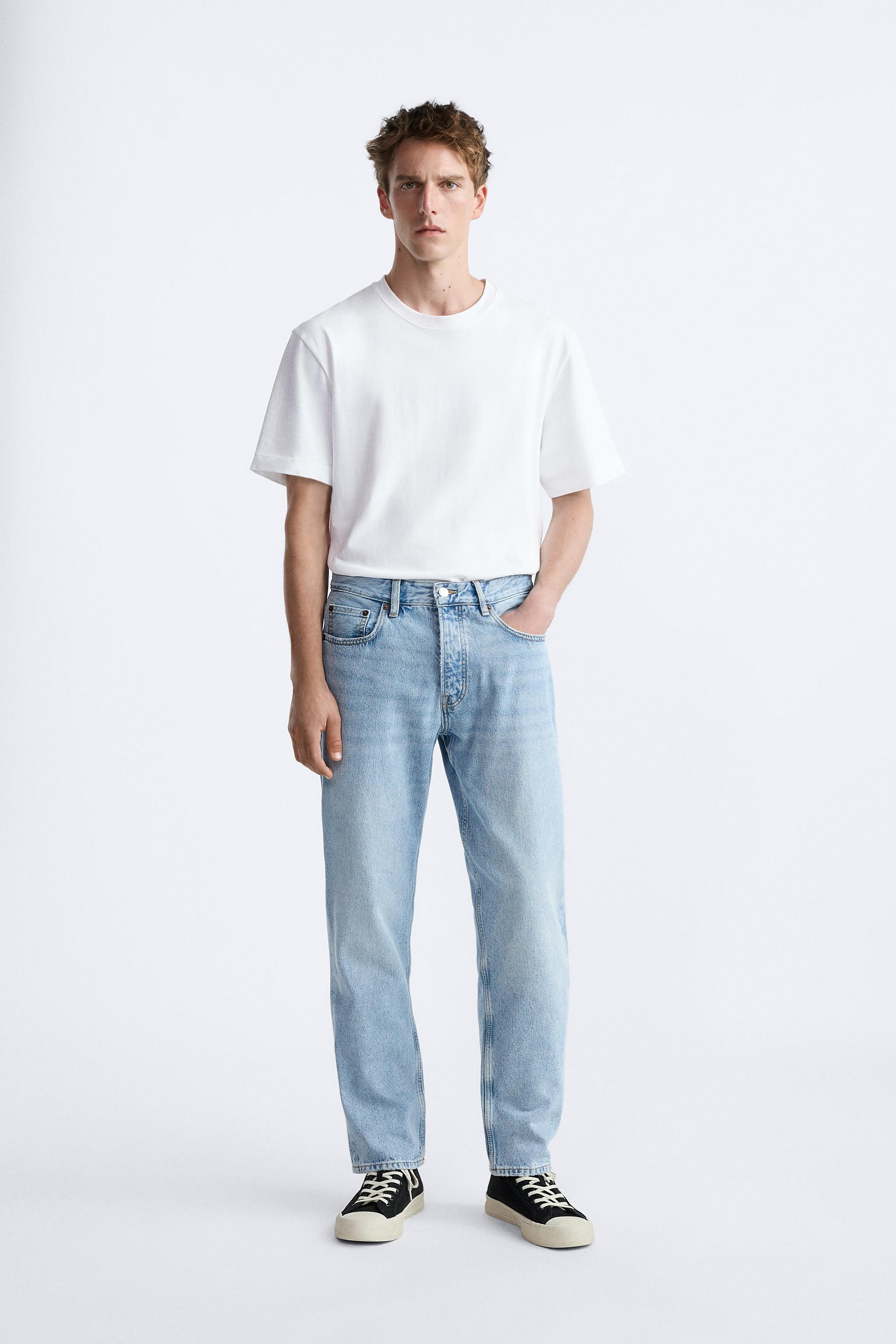 STRAIGHT FIT JEANS - Light blue | ZARA United States