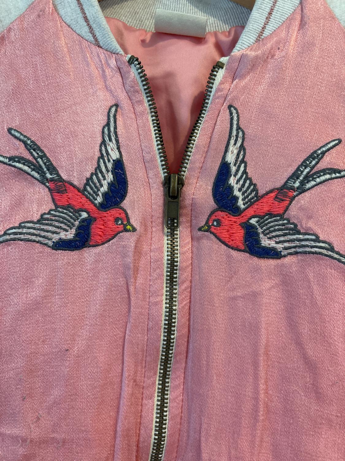 SATIN  FLEECE BOMBER JACKET - Image 5