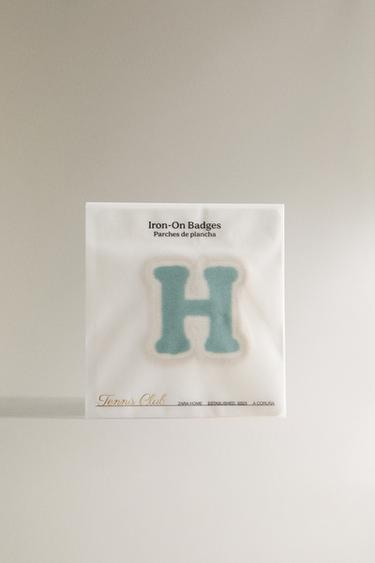THERMO-ADHESIVE LETTER H PATCH - Blue by Zara - Image 4