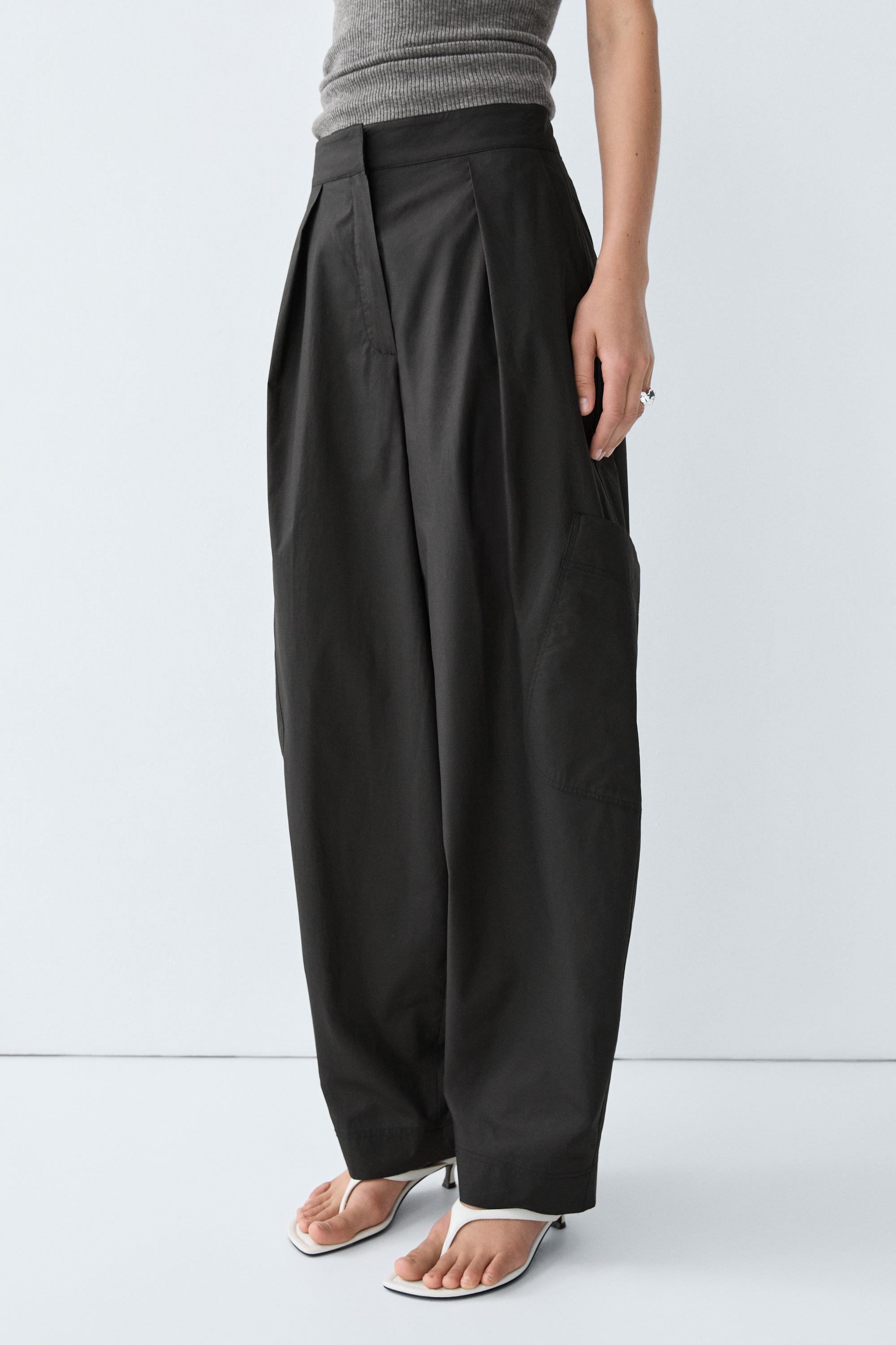 Pantalon cargo barrel fit