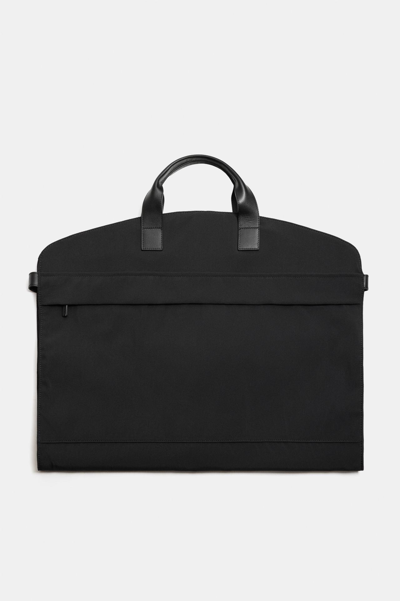 NYLON GARMENT BAG — Black