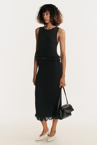 TOP EN MAILLE DOUBLE ÉPAISSEUR - Noir de Zara - Image 0