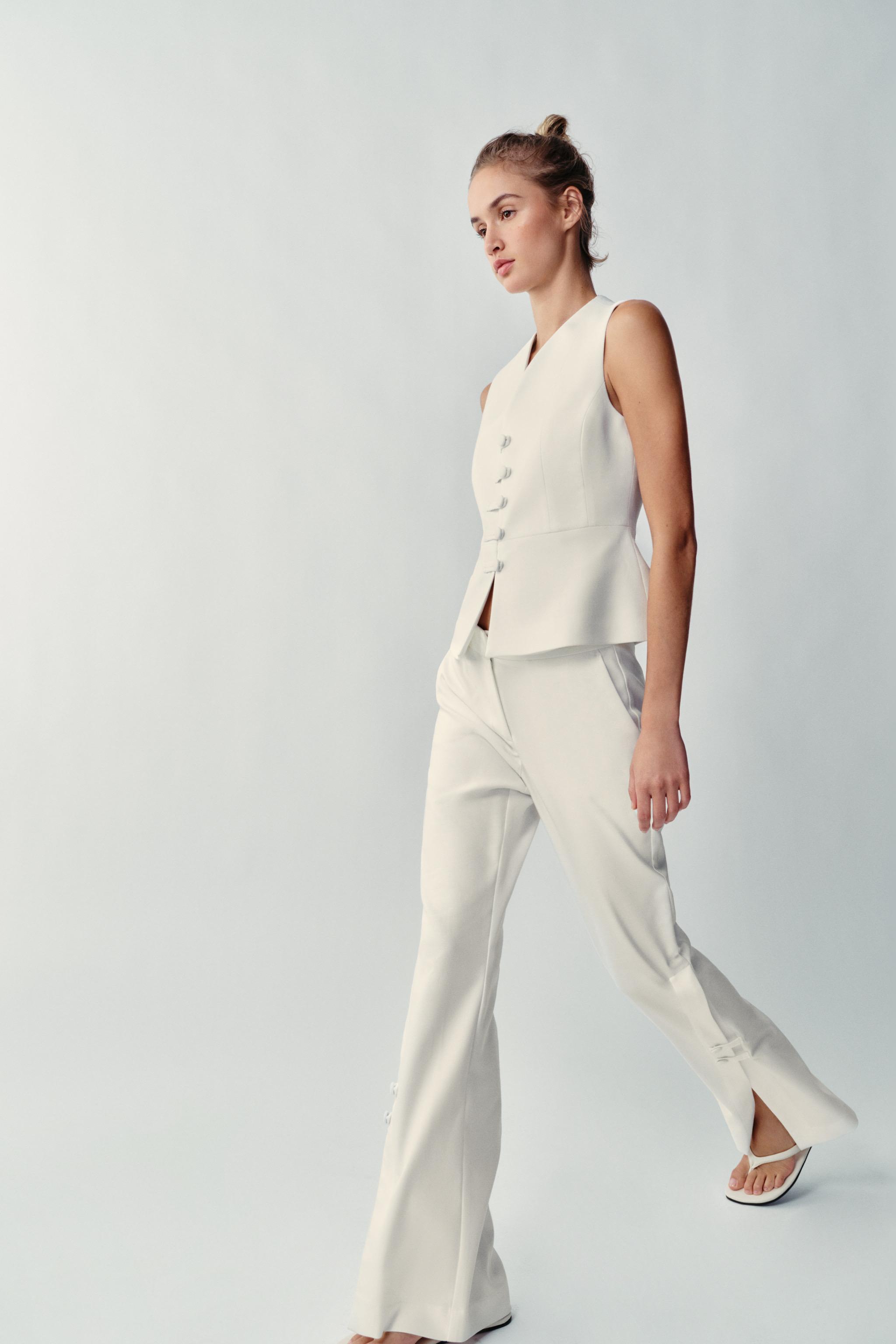 Женские жилеты Zara PEPLUM VEST — фото 6