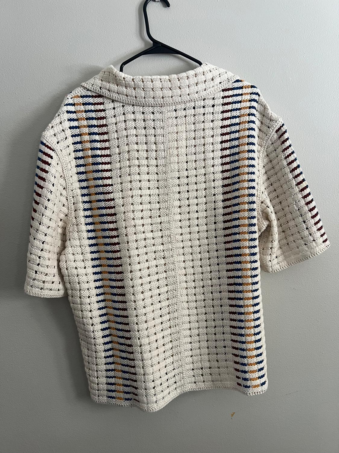 STRIPED CROCHET SHIRT - Image 2