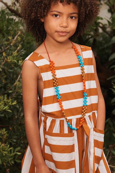 LIMITED EDITION STRIPED POCKET DRESS - Orange by Zara - Image 1