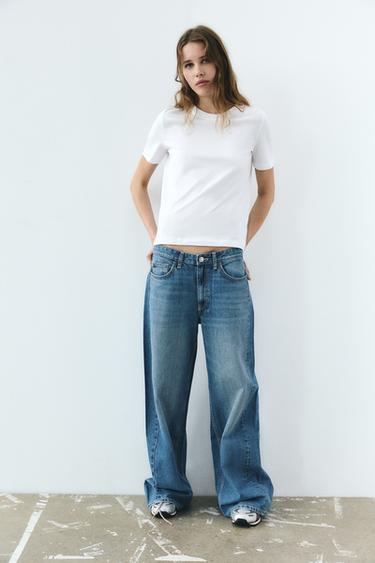 Zara BASIC ROUND NECK T-SHIRT - White