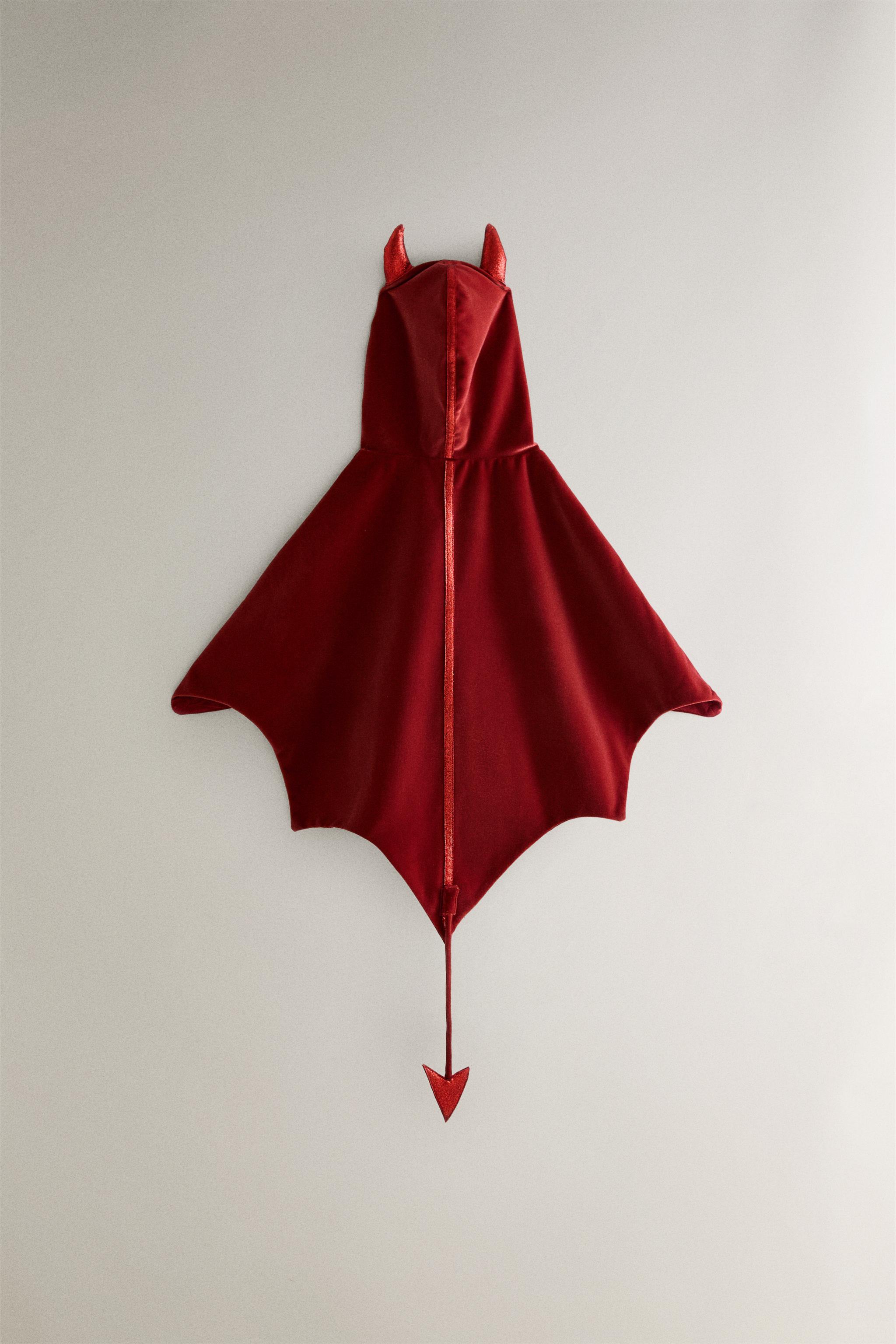 CHILDREN'S HALLOWEEN DEVIL CAPE COSTUME