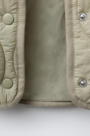 WATER-REPELLENT PADDED JACKET - Light khaki by Zara - Image 3