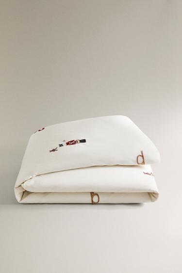 HOUSSE DE COUETTE POUR ENFANT MOTIFS DE NOËL - Blanc cassé de Zara - Image 4