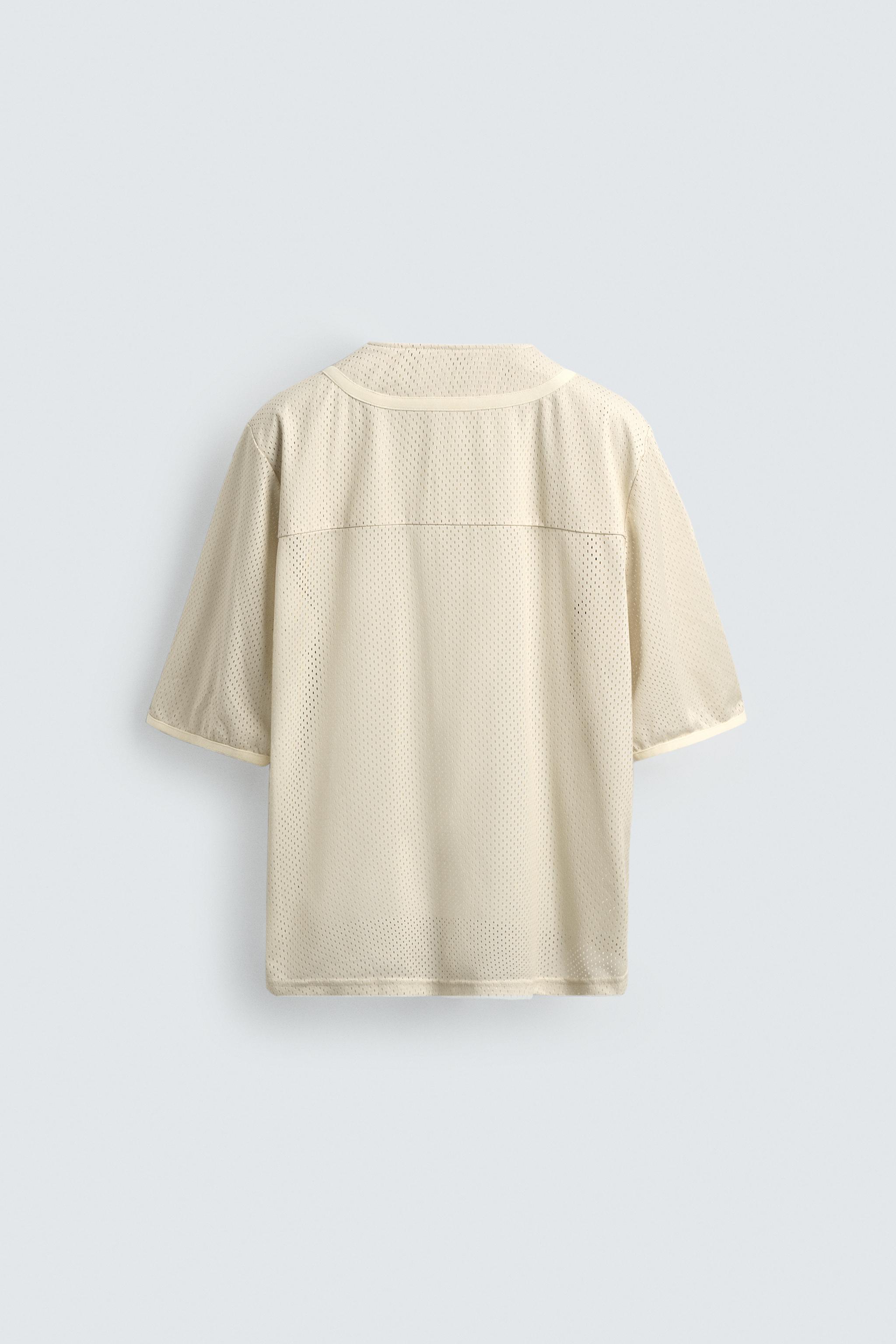 EMBROIDERED TEXTURED SHIRT
