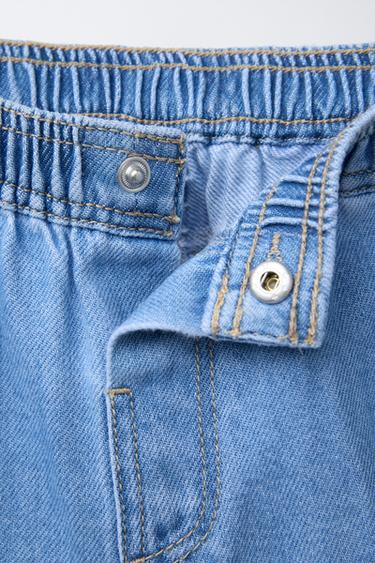SHORT EN JEAN STYLE MILITAIRE - Bleu moyen de Zara - Image 2