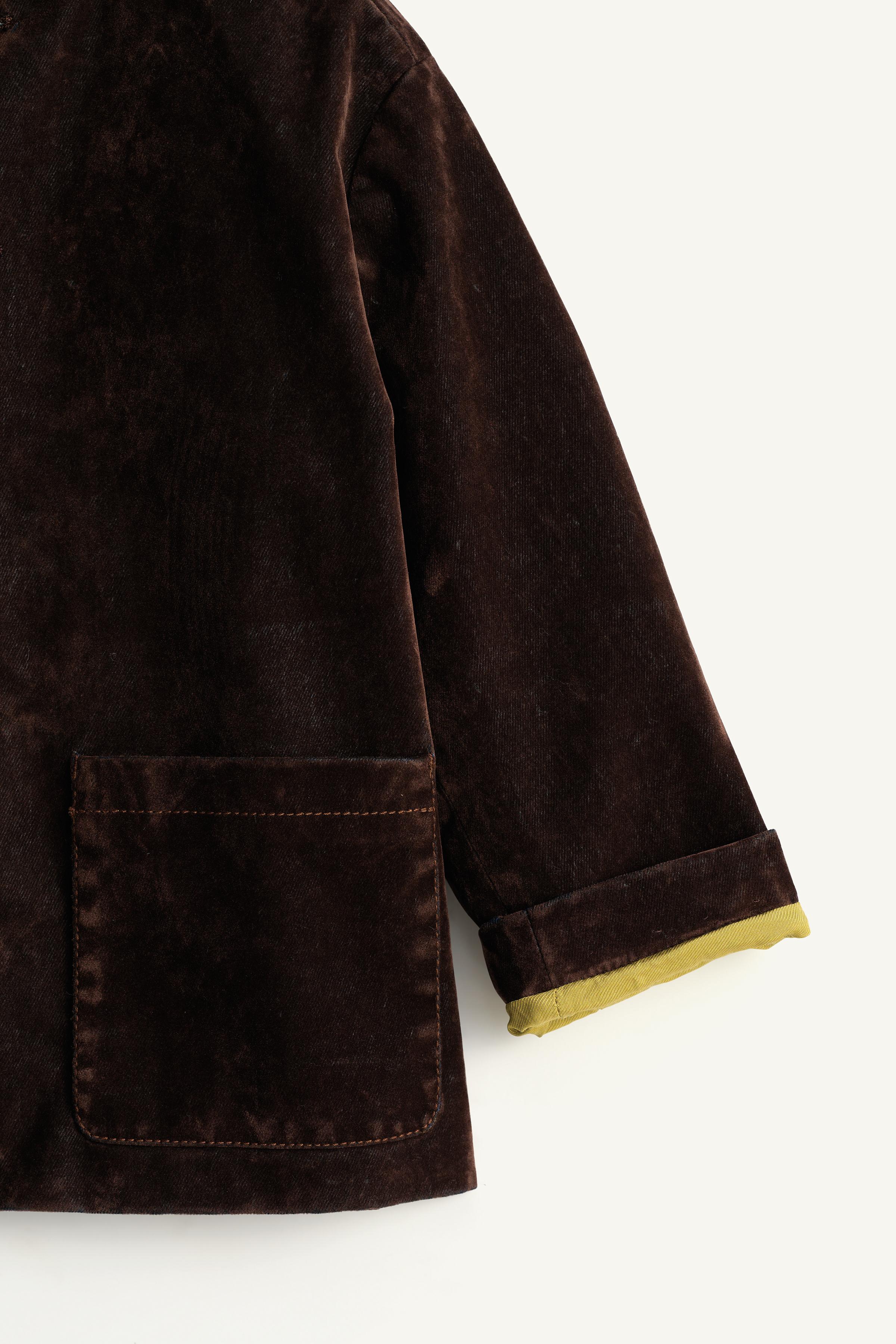 LIMITED EDITION DENIM-EFFECT VELVET JACKET