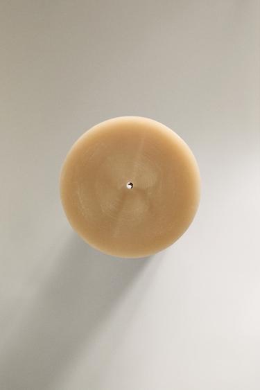 LONG DECORATIVE CYLINDRICAL CANDLE - Cream by Zara - Image 4