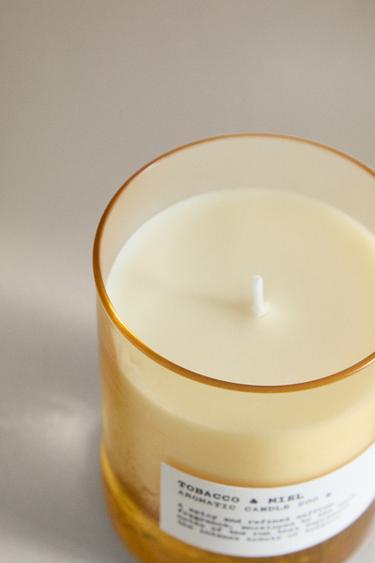(200 G) BOUGIE PARFUMÉE TOBACCO & MIEL - Marron clair de Zara - Image 2