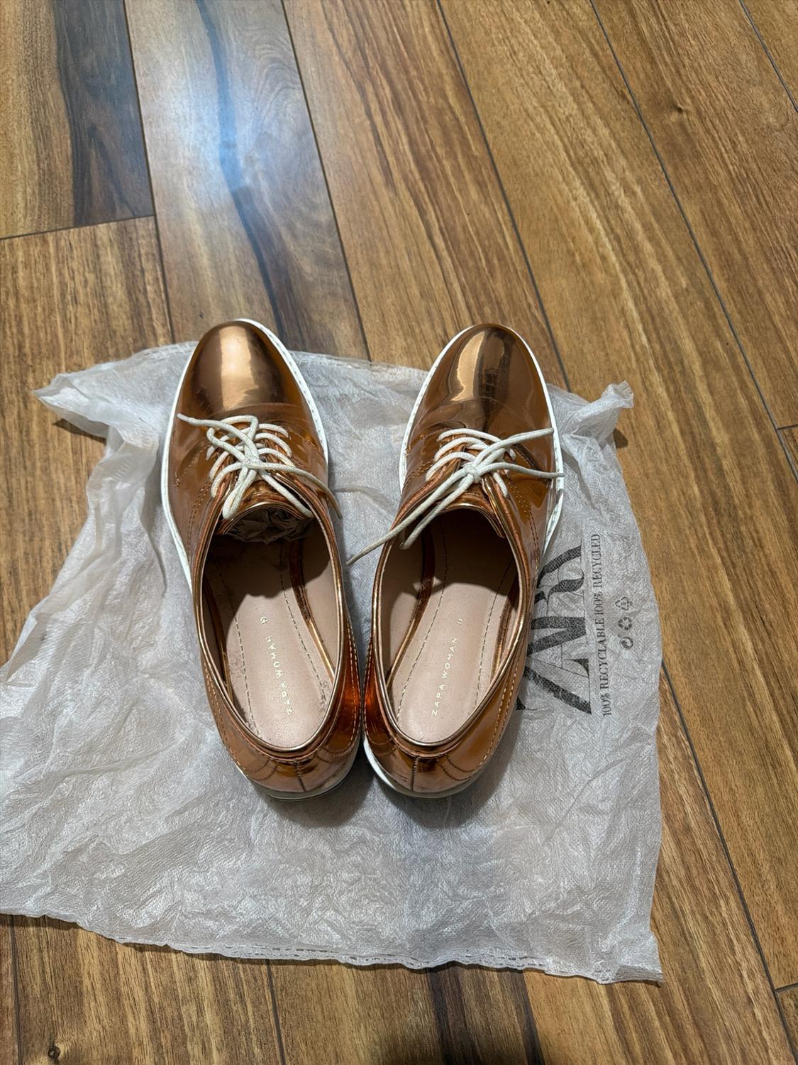 SILVER PLATFORM DERBY SHOES - Image 10