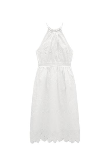 DRESS WITH CUTWORK EMBROIDERY