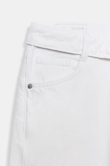 JEAN TAILLE PLIÉE TRF TAILLE NORMALE - Écru de Zara - Image 6